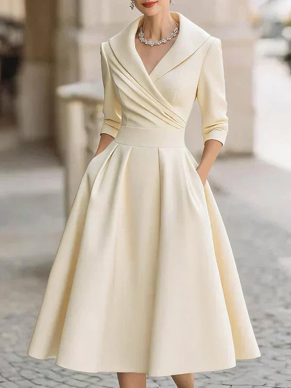 Gabriella | Elegant Midi Dress with Refined Details