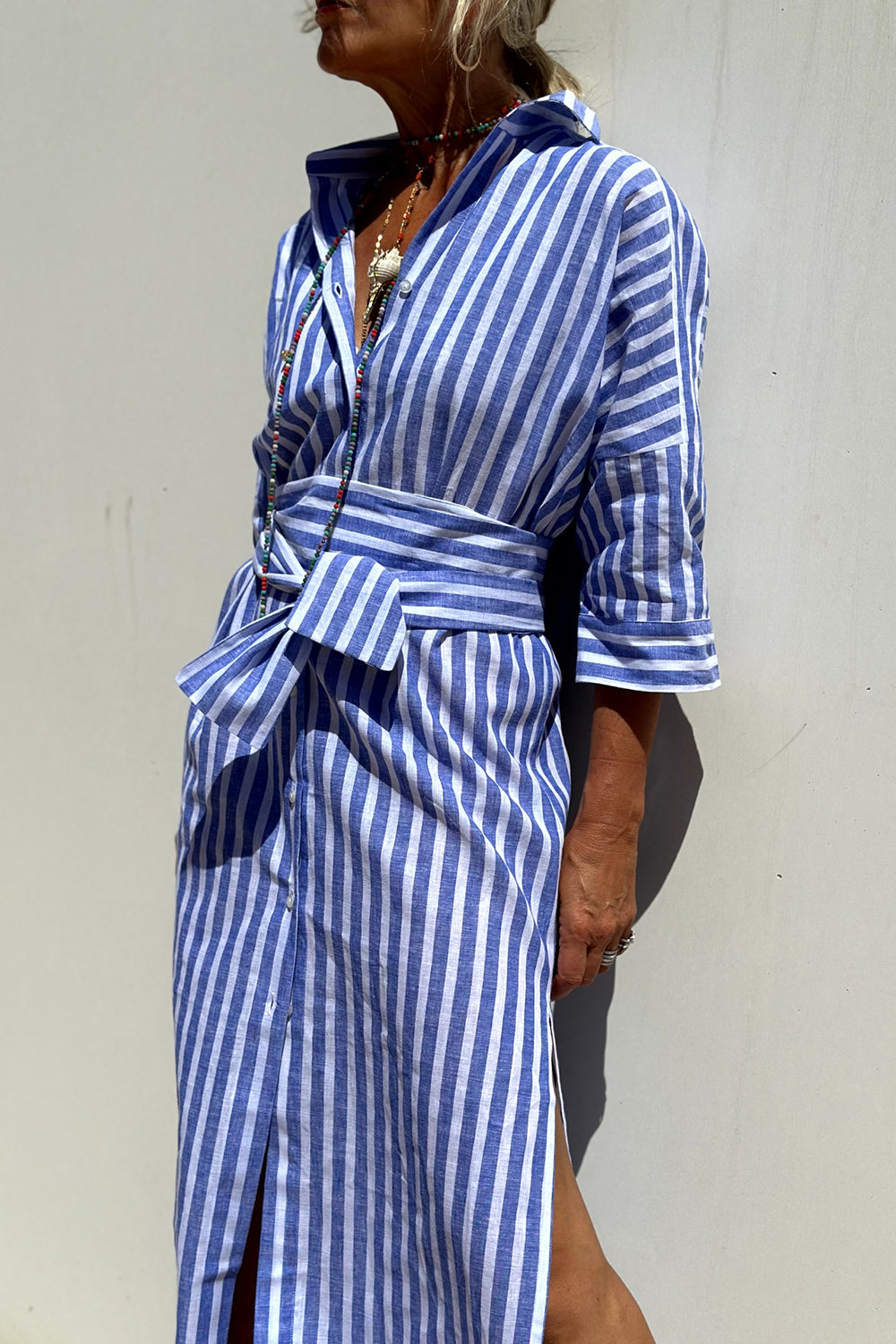 Relaxed Button-Down Beach Dress