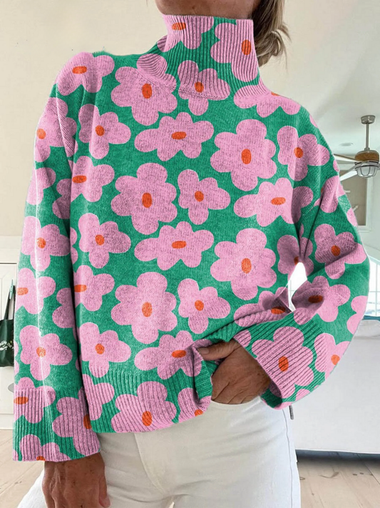 Alice | Floral Knit Sweater