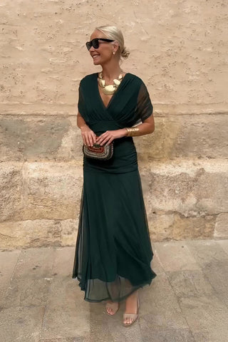 Louise | Elegant V-Neck Maxi Party Dress