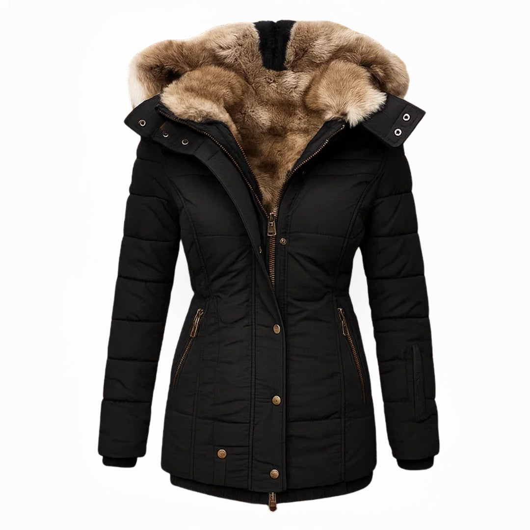 Anna™ | Elegant Faux Fur-Lined Winter Coat