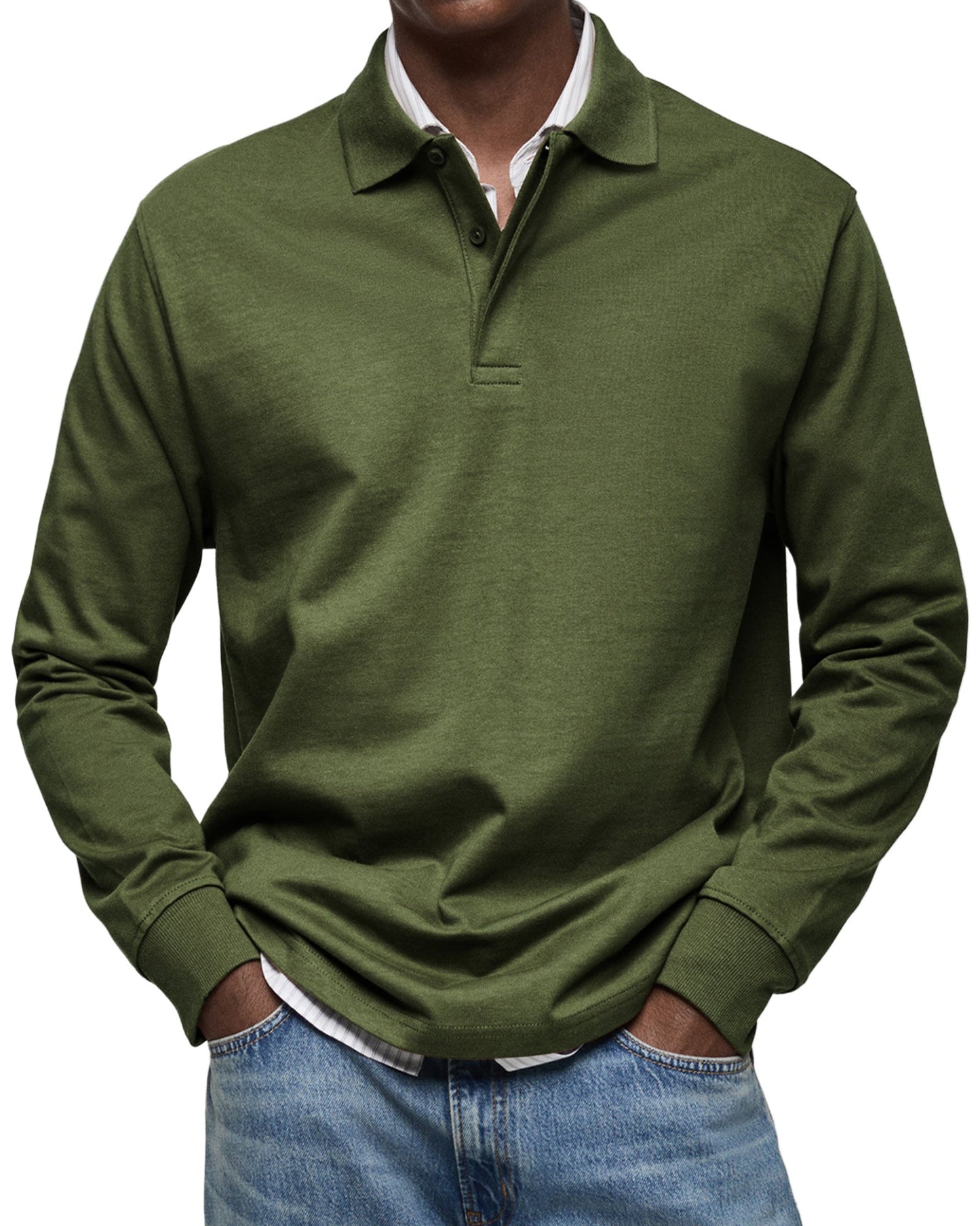 Ashton | Luxury Long-sleeved Polo Shirt