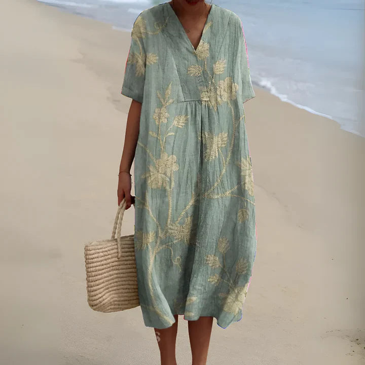 Casual Loose Patterned Maxi Dress