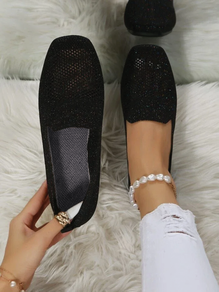 Liezel | Knit Slip-On Flats