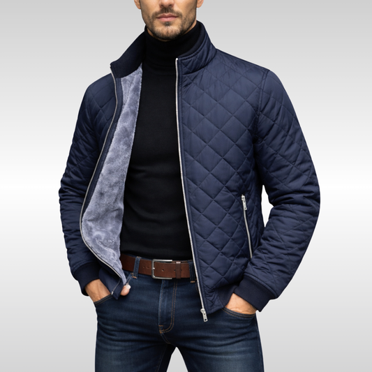 Liam | Elegant Quilted Zip-Front Jacket