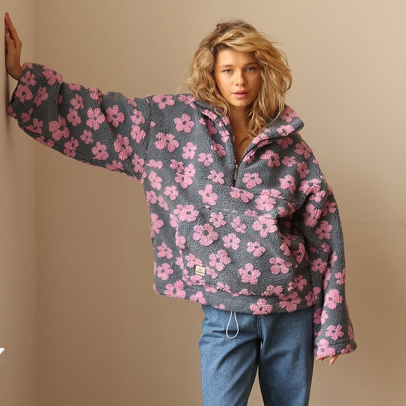 Daisy™ | Cozy Floral Fleece Pullover