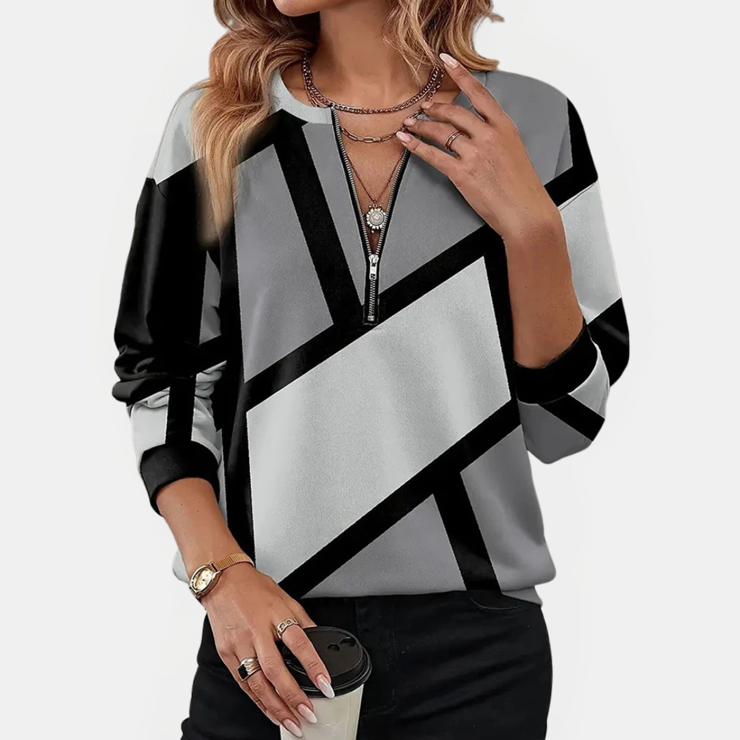 Lurelia | Soft Geometric Sweatshirt