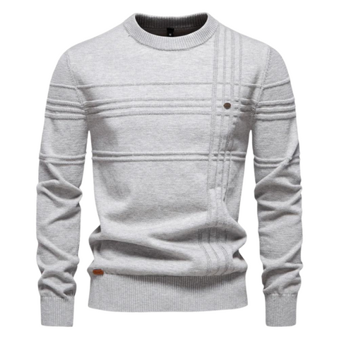 Richard - Stylish Men's Sweater with Checked Design
