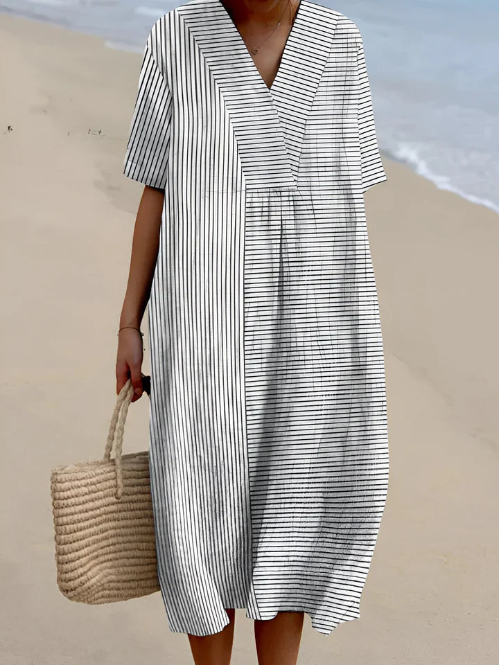 Casual Loose Patterned Maxi Dress