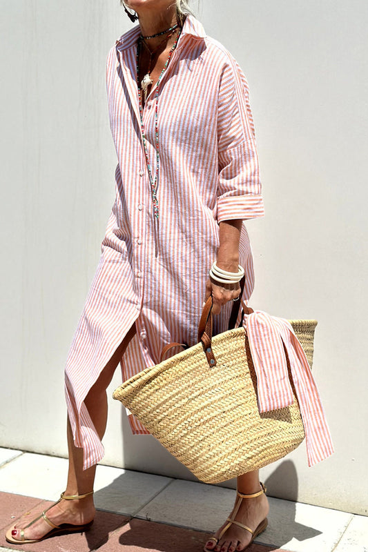 Relaxed Button-Down Beach Dress