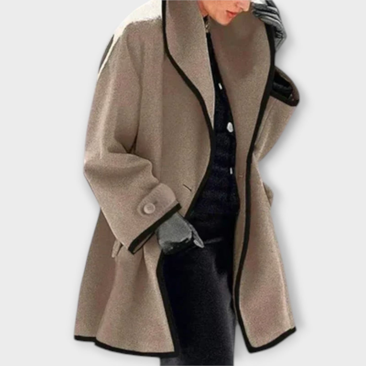 Sophia - Elegant Winter Coat with Wide Collar