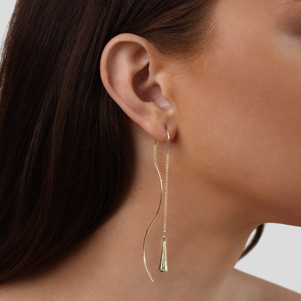 ELISHA | ELEGANT TEARDROP TASSEL EARRINGS
