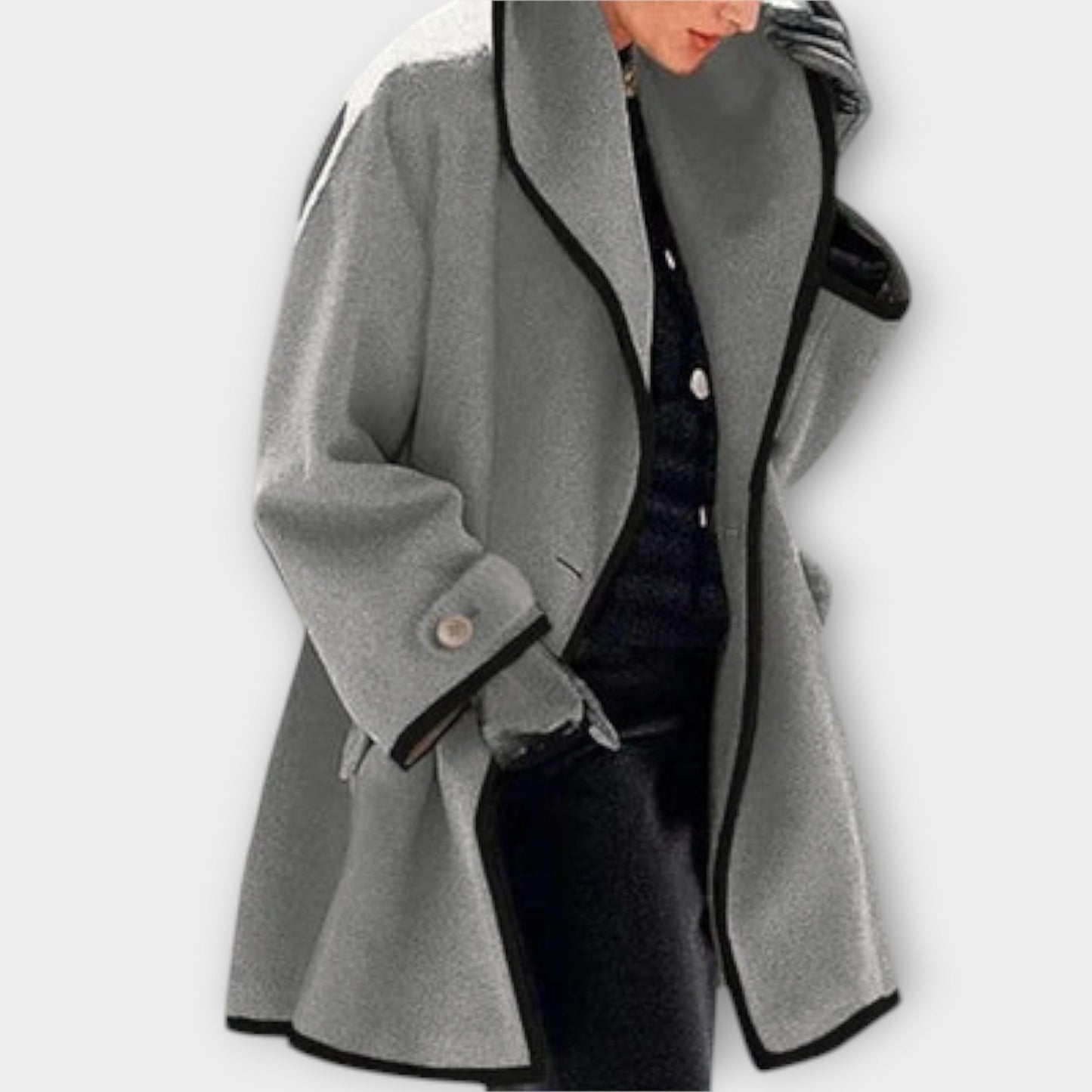 Sophia - Elegant Winter Coat with Wide Collar
