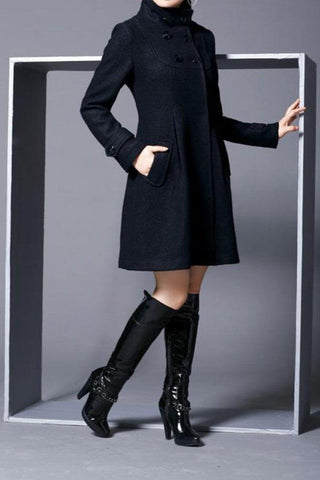 Harper | Elegant Hooded Scarf Coat