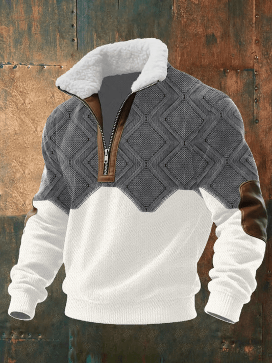 Marcus | Stylish Men’s Sweater with Fleece Collar