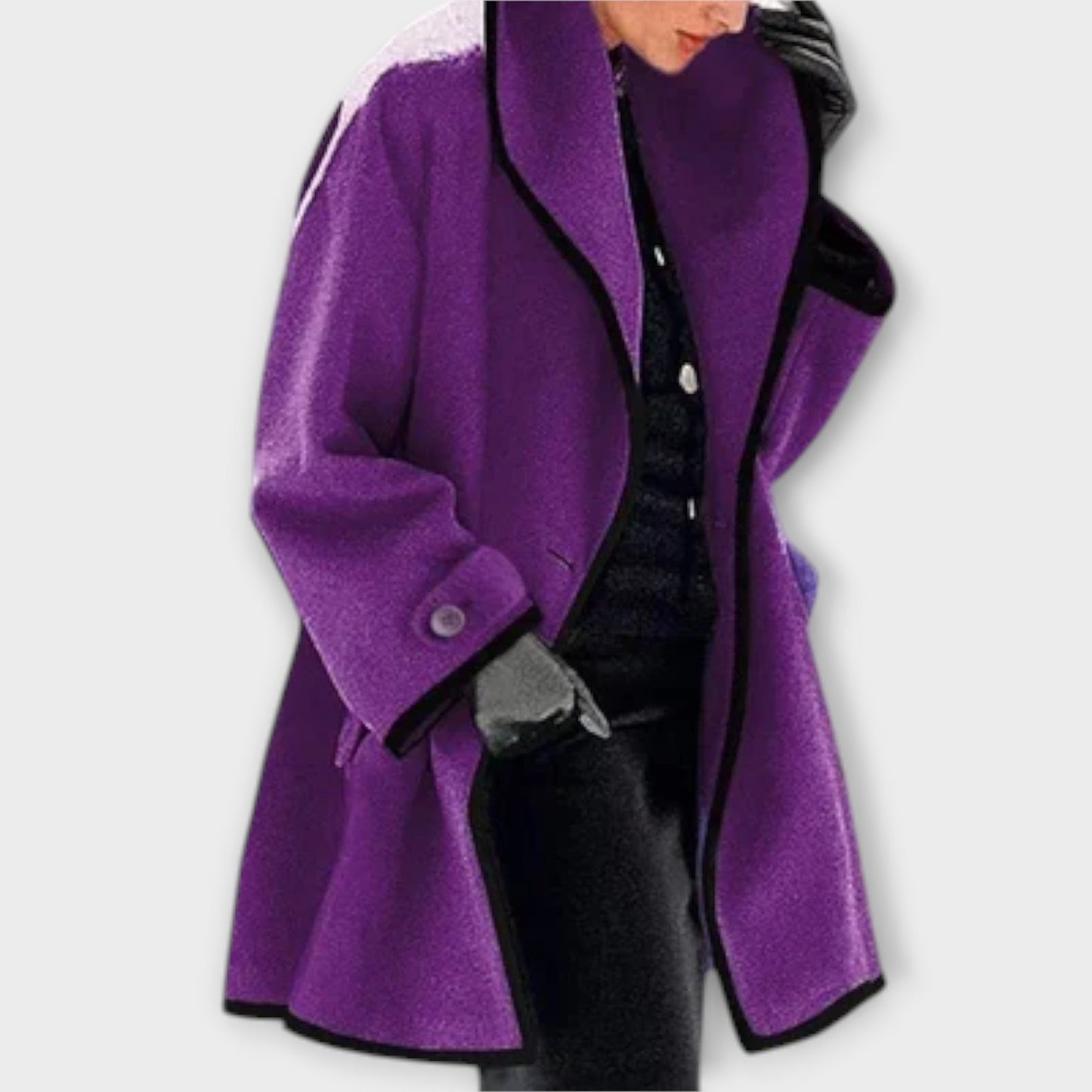 Sophia - Elegant Winter Coat with Wide Collar